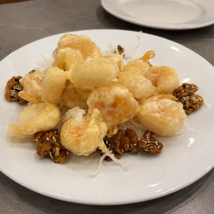 Walnut Prawns.
