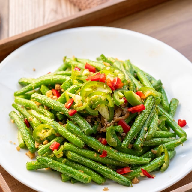 Dry-Braised String Beans.