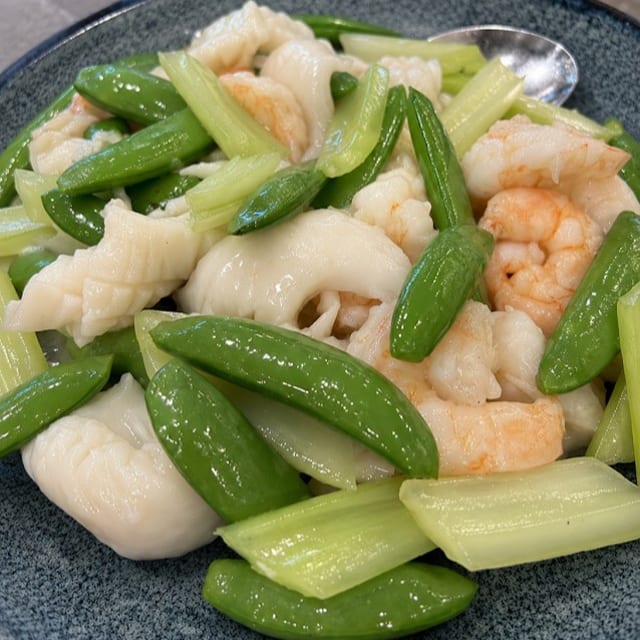 Stir-Fried Three Delicacies.