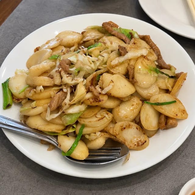 Shanghai-Style Stir-Fried Rice Cake.