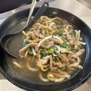 Pork W/ Preserved Vegetable Noodle Soup